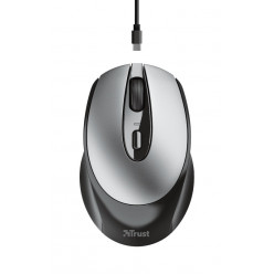 Trust Zaya Wireless Rechargeable Optical Mouse, 2.4GHz, Nano receiver, 800/1600 dpi, 4 button, USB, Black