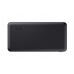 20000mAh Power bank - Trust Primo Eco, Black, Fast-charge with maximum speed via USB-C (15W) or USB-A (12W). Charging speed varies between devices