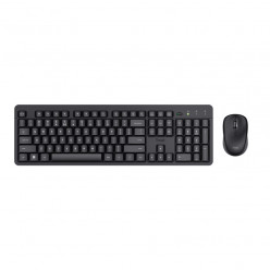 Trust ODY II Wireless Silent Keyboard and Mouse Set, Silent keys and mouse buttons, 800-1600 DPI, Spill-resistant, Key technology - membrane, QWERTY US, Black