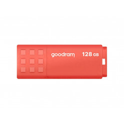 128GB USB3.0  Goodram UME3 Orange, Plastic, Anti-slip design (Read 60 MByte/s, Write 20 MByte/s)