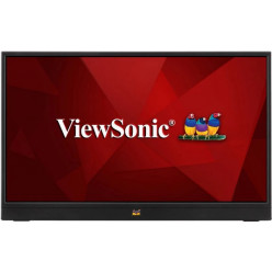 15.6- VIEWSONIC LED VA1655 Portable Monitor Black (7ms, 800:1, 250cd, 1920x1080, 170°/170°, miniHDMI, USB-C (DisplayPort Alt mode only), USB-C (Power Only), Speakers 2 x 0.8W)