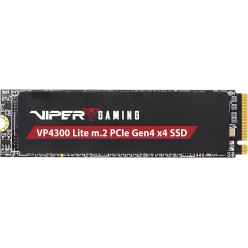 M.2 NVMe SSD 500GB VIPER (by Patriot) VP4300 Lite, ultra-thin heatspreader, Interface: PCIe4.0 x4 / NVMe 2.0, M2 Type 2280 form factor, Seq Read 7000 MB/s, Write 4200 MB/s, Random Read 1000K IOPS, Write 700K IOPS, HMB, Thermal Throttling, PS5 Compatible, 