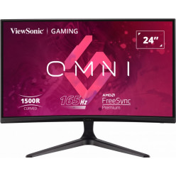 23.8- VIEWSONIC VA LED VX2418C Curved Gaming Black (1ms, 3000:1, 250cd, 1920x1080, 178°/178°, HDMI x 2, DisplayPort, 165Hz Refresh Rate, AMD Adaptive Sync, Curveture 1500R, Speakers 2 x 2W, Audio Line-out, VESA)