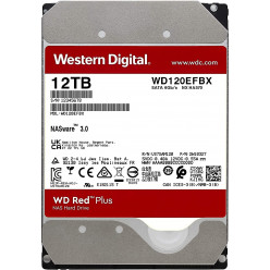 3.5'' HDD 12.0TB  Western Digital WD120EFBX Caviar® Red™ Plus NAS, CMR Drive, 7200rpm, 256MB, SATAIII