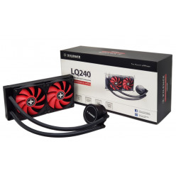 XILENCE Liquid Cooler (XC975) -LiQuRizer 240- Performance A+ Socket LGA 1700/2066/2011/1151/1150/1155/1156/1200 & AM5/AM4, up to 300W, 2x TF120 Red Fans:120x120x25mm, PWM fans:700-1800rpm, 18.0-32.2 dBA, 70CFM, pump: 2100±10% rpm, 25dBA, 3 pin, LED lit Pu