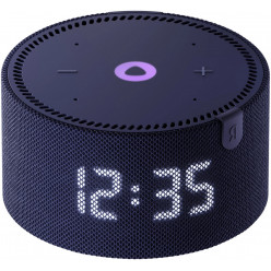 Smart Speaker (YNDX-00020B)  Yandex Station MINI (Clock) with Alisa, Blue, Smart Home Control Center, No Hub Required, Wi-FI-AC + BT5.0, Alisa Assistant built-in, 10W, Sensor buttons, 4 Microphones, Audio Line-out