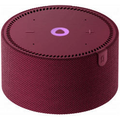 Smart Speaker (YNDX-00021R)  Yandex Station MINI with Alisa, Red, Smart Home Control Center, No Hub Required, Wi-FI-AC + BT5.0, Alisa Assistant built-in, 10W, Sensor buttons, 4 Microphones, Audio Line-out