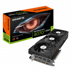 Gigabyte GeForce RTX™ 4070 Ti SUPER WINDFORCE MAX OC 16G / 16GB GDDR6X 256bit, 2655/21000MHz, CUDA 8448, Triple Fan, PCIeX16 4.0, 1xHDMI, 3xDP, WindForce Cooling System, Alternate Spinning, 3x100mm unique blade fans, 3D Active fans, 1x 16-pin PCIe