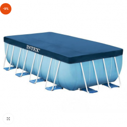INTEX Бассейн PRISM FRAME RECTANGULAR 400x200x122cm, 8418Л, металлический каркас