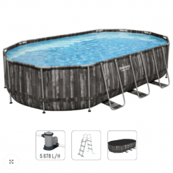 Bestway Бассейн Power Steel Oval 610х366х122 см, 20241Л, метал каркас