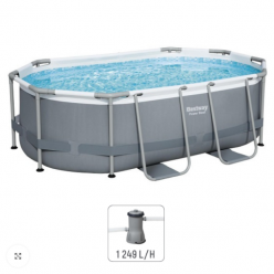 Bestway Бассейн Power Steel Oval 305x200x84cm, 3668Л, метал каркас