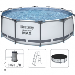 Bestway Бассейн STEEL PRO MAX 396х122 см, 12690 Л, метал. каркас