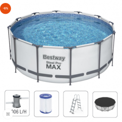 Bestway Бассейн STEEL PRO MAX 366х122 см, 10250 Л, метал. каркас