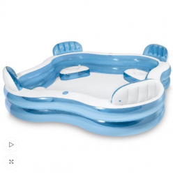 INTEX Семейный надувной бассейн 229x229x66 см, 990 Л, 3+