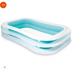 INTEX Семейный надувной бассейн 262x175x56 см, 770 Л, 6+