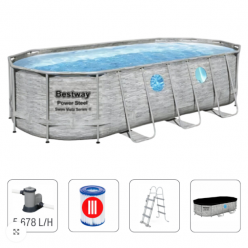 Bestway Бассейн Power Steel 549х274х122 см, 13430Л, метал каркас