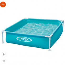 INTEX Каркасный бассейн Mini Frame 122х122х30см, 342л, 2+