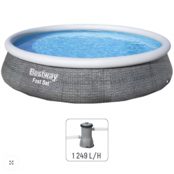 Bestway Надувной бассейн Fast Set с фильтрующим насосом, 366х76 см, 5377 Л