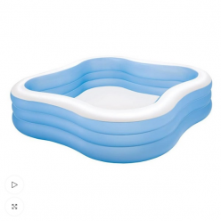 INTEX Семейный надувной бассейн Волна на пляже 229x229x56 см, 1350 Л, 6+