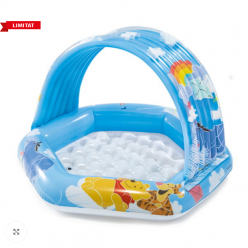 INTEX Детский надувной бассейн с навесом “Винни Пух” 109x102x71 см, 41 Л,1-3 лет