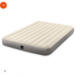 INTEX Надувной матрас “Velur Single-High” 152x203x25 см, до 272 кг