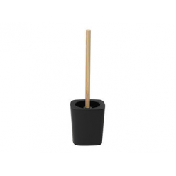 Щетка WC c подставкой Tendance Rubber, ручка бамбук, черн