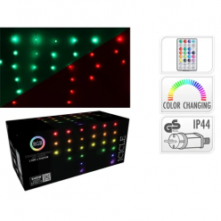 Огни новогодние "Занавес" 85LED RGB, меняющие цвет,3X0.6m, 8 режимов+пульт