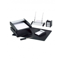 Set de birou 7 piese,FOROFIS,negru