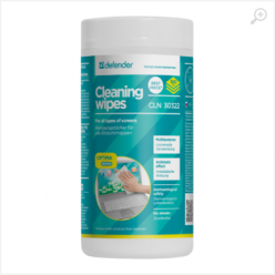 Defender Universal cleaning wipes, Tube 100 pcs. (CLN-30322)