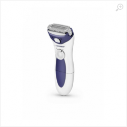 Shaver Esperanza ARUBA EBG003B White-Blue Wooman , Ergonimic shape and modern design, Gentle & fast, Shaving silky skin in seconds, Bikini trymer comb included 2 x AA battery, Power supply: batteries 2 x AA Not inlcuded,