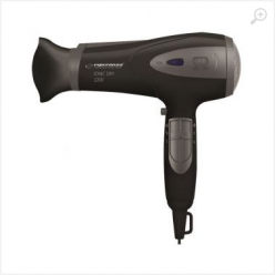 Hair Dryer Esperanza VIVIEN EBH005K; 2200W; 2 speeds; 3 temperature levels; ionic function, styling nozzle & diffuser