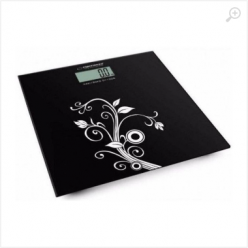 Bath Scale Esperanza YOGA EBS003 Black, Equipped with four high precision Strain Gauge sensors, Capacity 180kg /396LB, Division 100 g/0.2LB, Power saving large LCD Display, Weight Unit : kg / lb, 6mm high-tempered safety glass platform, Foot-tap switch on