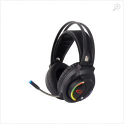 Headset Gaming Esperanza NIGHTSHADE EGH470, Black, RGB LED backlight, 1x mini jack 3.5mm + 1x USB, Drivers 30mm, Volume control, Cable length 2m, Weight 360g