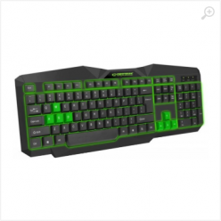 Keyboard Esperanza TIRONS  EGK201G Green - US Layout / Gaming, Illuminated