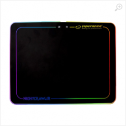 Mouse Pad Esperanza EGP104 NIGHTCRAWLER LED RGB, Illuminated gaming mouse pad