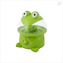 Humidifier Esperanza  FROGGY EHA006  Tank capacity 3,5 L, Power 25 W; Suitable for rooms up to 40 m2; 3 levels of steam outputs; Steam output 300 ml / hr.; 12 hours of continuous operation without refilling the tank; Automatic shutdown after emptying the 