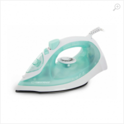 Iron Esperanza SILK  EHI005 2200W; Non stick soleplate; Anti-drip function; Horizontal and vertical steam; Dry ironing; Spray; Sellf cleaning; Ceramic soleplate