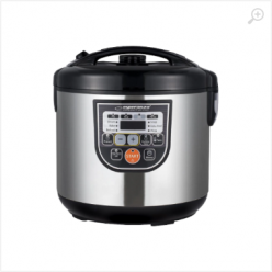 Multicooker Esperanza COOKING MATE EKG011 Black, Power: 860W, Inner pot capacity: 5L, Inner pot coating: non-stick, Steam vent cup: removable, 11 programmable functions, Preset time: 10 minutes – 24 hours, Cooking time adjustable, Stainless steel housing,