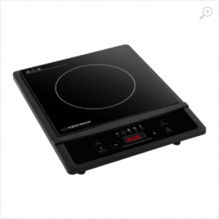 Induction Hot Plate Esperanza KRAKATAU EKH011 (EKH005) Black,  2000W, Cooking surface:  Unpolished black crystal glass 14-22cm, 50%  cooking time savings as compared to electrical hot plate, Automatic pot detection (automatic shut down if the pot is not s