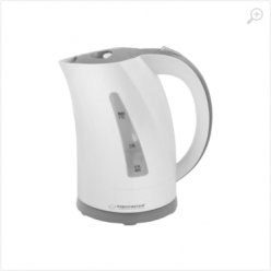 Kettle Esperanza AMAZON EKK022 2200W, 1,7l,  concealed heating element, 360° swivel base, auto shut-off after boiling, white-grey