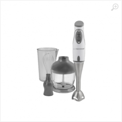 Hand blender Esperanza PESTO EKM003E, 450W, 3 in 1 Chopper, Whisk, Cup of mixing,  Stainless steel knife; Stainless steel removable rod hanger; very quiet engine powered by full copper DC motor 2 speeds; Accessories: cup for mixing , 500 ml; Chopper with 