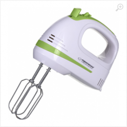 Hand Mixer Esperanza APPLE PIE EKM011, 400W, Ajustable speeds +  turbo level; 2x dough hook, 2x beater