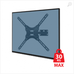 Esperanza TV-Wall Mount 007 ERW007 for 26-70", Max load 30kg, Vesa 75x75-400x400mm, Distance of TV from wall: 110-465mm, Tilt adjustment up to 15°, Horizontal rotation angle adjustment up to 120°, level included, Weight: 950g