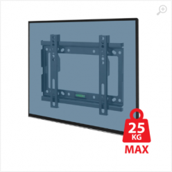 Esperanza TV-Wall Mount PERSES ERW013 for 14-50", Max load 25kg, Vesa 75x75-200x200mm, Distance of TV from wall: 24mm, level included, Weight: 380g