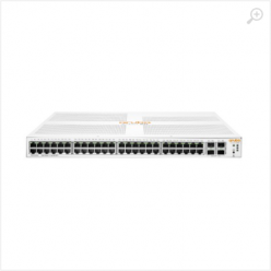 HPE 1930 48G 4SFP+ Switch, 48-port RJ-45 10/100/1000 ports, Layer 2 switching, 4-SFP+ 100/1000/10000 Mbps ports, VLANs, IGMP Snooping, link aggregation trunking, DSCP QoS policies STP/RSTP