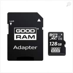 128GB GoodRAM micro SDXC Class10 UHS-I + SD adapter, Up to: 100MB/s  M1AA-1280R12