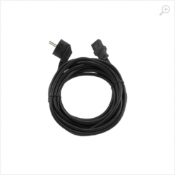 Power cord - 5m - GEMBIRD PC-186-VDE-5M, Schuko input / C13 output, VDE approved, Black