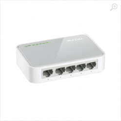 TP-LINK TL-SF1005D 5-port 10/100M mini Desktop Switch, 5 10/100M RJ45 ports, Plastic case