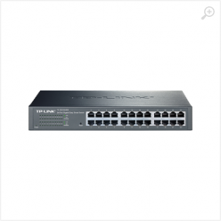 TP-LINK TL-SG1024D 24-port Gigabit Desktop/Rachmount Switch, 24 10/100/1000M RJ45 ports, 13-inch rack-mountable steel case