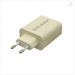 Incarcator priza Tellur green 38W Type-C PD20W+USB QC3.0 crem